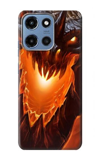S0414 Fire Dragon Hülle Schutzhülle Taschen für Motorola Moto G 5G (2025)