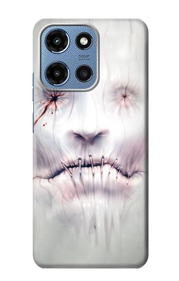S0884 Horror Face Hülle Schutzhülle Taschen für Motorola Moto G 5G (2025)
