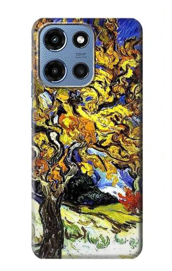 S0902 Mulberry Tree Van Gogh Hülle Schutzhülle Taschen für Motorola Moto G 5G (2025)
