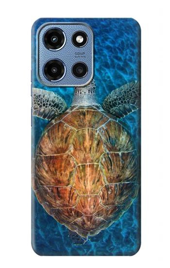 S1249 Blue Sea Turtle Hülle Schutzhülle Taschen für Motorola Moto G 5G (2025)