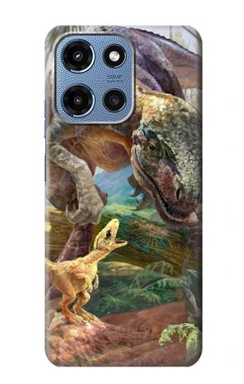 S1290 Dinosaurs T-Rex Hülle Schutzhülle Taschen für Motorola Moto G 5G (2025)