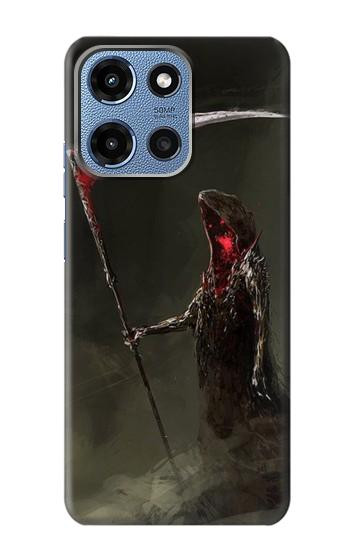 S1319 Grim Reaper Death Scythe Hülle Schutzhülle Taschen für Motorola Moto G 5G (2025)