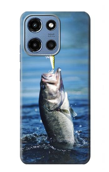 S1594 Bass Fishing Hülle Schutzhülle Taschen für Motorola Moto G 5G (2025)