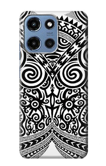 S1655 Maori Tattoo Hülle Schutzhülle Taschen für Motorola Moto G 5G (2025)