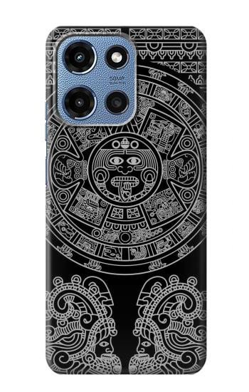 S1838 Mayan Pattern Hülle Schutzhülle Taschen für Motorola Moto G 5G (2025)