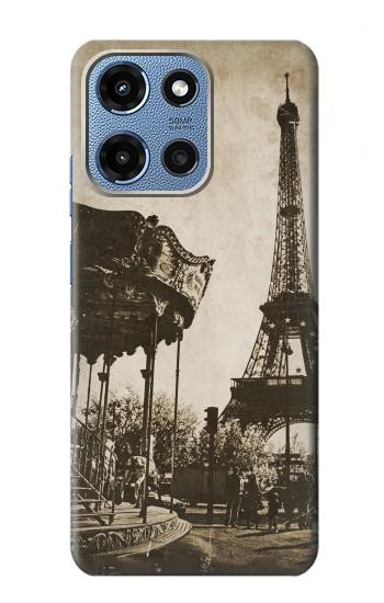 S2174 Eiffel Tower Vintage Paris Hülle Schutzhülle Taschen für Motorola Moto G 5G (2025)