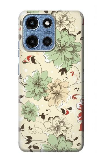 S2179 Flower Floral Vintage Art Pattern Hülle Schutzhülle Taschen für Motorola Moto G 5G (2025)