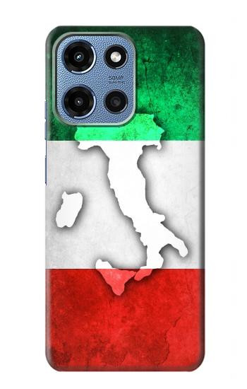 S2338 Italy Flag Hülle Schutzhülle Taschen für Motorola Moto G 5G (2025)