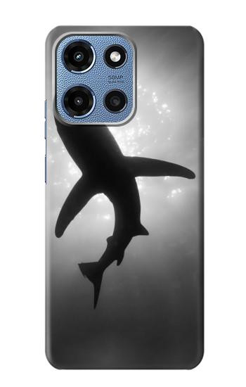 S2367 Shark Monochrome Hülle Schutzhülle Taschen für Motorola Moto G 5G (2025)