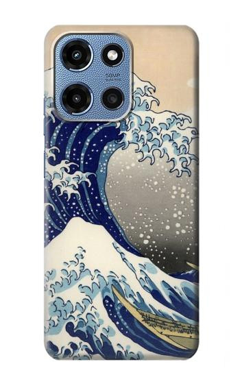 S2389 Hokusai The Great Wave off Kanagawa Hülle Schutzhülle Taschen für Motorola Moto G 5G (2025)