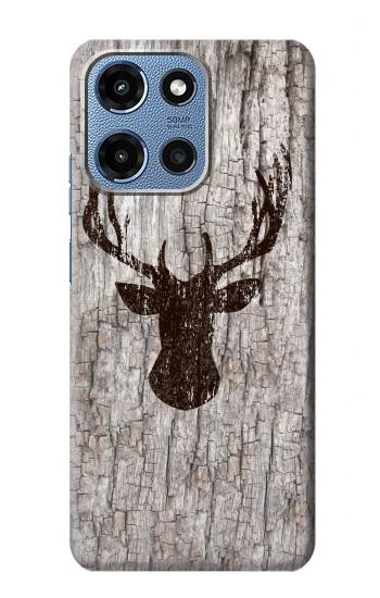 S2505 Reindeer Head Old Wood Texture Graphic Hülle Schutzhülle Taschen für Motorola Moto G 5G (2025)