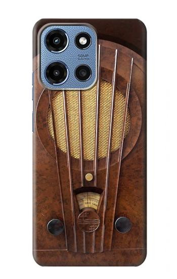S2655 Vintage Bakelite Deco Radio Hülle Schutzhülle Taschen für Motorola Moto G 5G (2025)