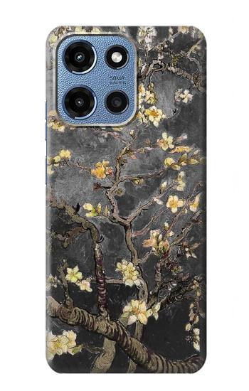 S2664 Black Blossoming Almond Tree Van Gogh Hülle Schutzhülle Taschen für Motorola Moto G 5G (2025)