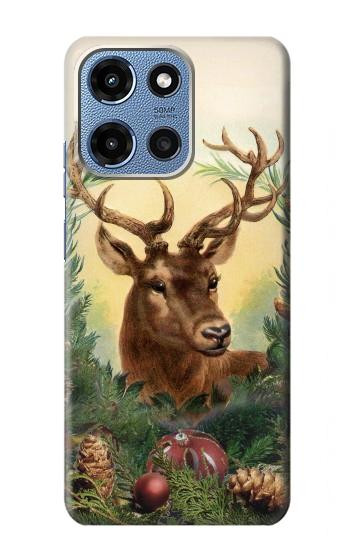 S2841 Vintage Reindeer Christmas Hülle Schutzhülle Taschen für Motorola Moto G 5G (2025)