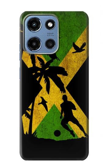 S2975 Jamaica Football Soccer Hülle Schutzhülle Taschen für Motorola Moto G 5G (2025)
