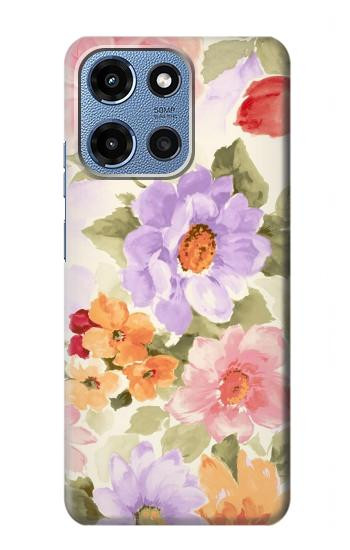 S3035 Sweet Flower Painting Hülle Schutzhülle Taschen für Motorola Moto G 5G (2025)
