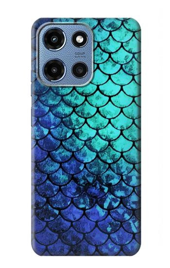 S3047 Green Mermaid Fish Scale Hülle Schutzhülle Taschen für Motorola Moto G 5G (2025)