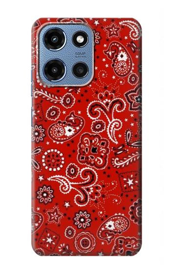 S3354 Red Classic Bandana Hülle Schutzhülle Taschen für Motorola Moto G 5G (2025)