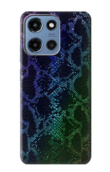 S3366 Rainbow Python Skin Graphic Print Hülle Schutzhülle Taschen für Motorola Moto G 5G (2025)