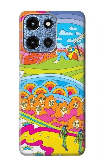 S3407 Hippie Art Hülle Schutzhülle Taschen für Motorola Moto G 5G (2025)