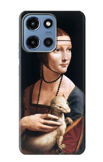 S3471 Lady Ermine Leonardo da Vinci Hülle Schutzhülle Taschen für Motorola Moto G 5G (2025)