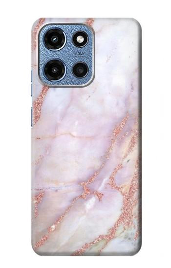S3482 Soft Pink Marble Graphic Print Hülle Schutzhülle Taschen für Motorola Moto G 5G (2025)