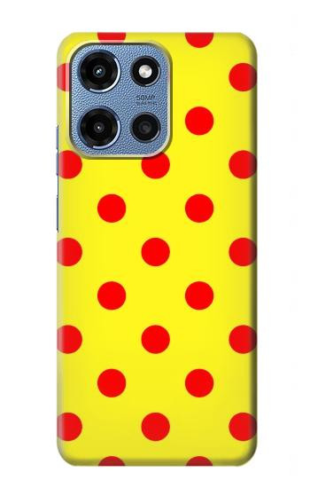 S3526 Red Spot Polka Dot Hülle Schutzhülle Taschen für Motorola Moto G 5G (2025)