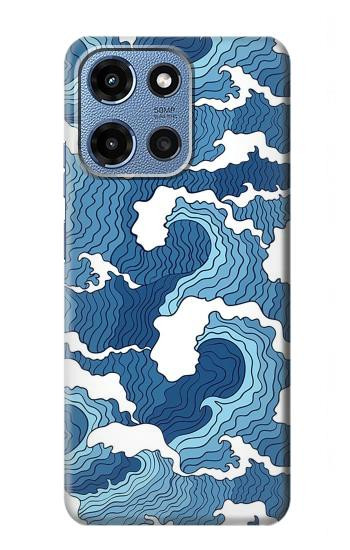 S3751 Wave Pattern Hülle Schutzhülle Taschen für Motorola Moto G 5G (2025)