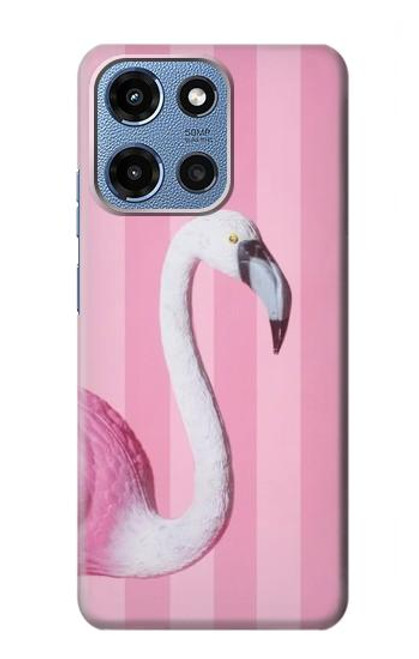 S3805 Flamingo Pink Pastel Hülle Schutzhülle Taschen für Motorola Moto G 5G (2025)