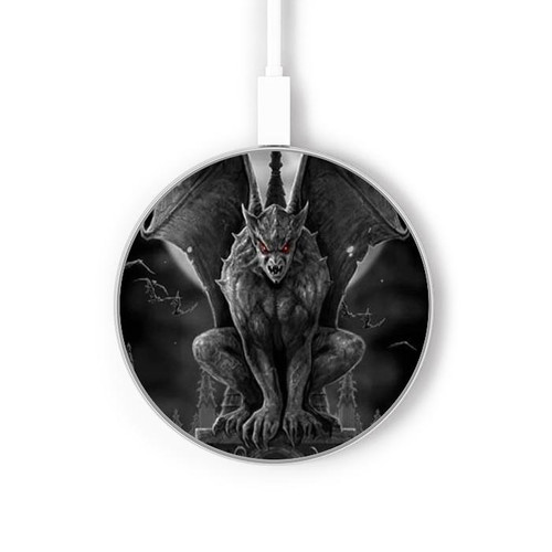 S0850 Gargoyle Devil Demon Kabelloses Ladegerät Pad 15W Typ-C iPhone Android LED Licht Ladestation S0850 Gargoyle Devil Demon Kabelloses Ladegerät Pad 15W Typ-C iPhone Android LED Licht Ladestation