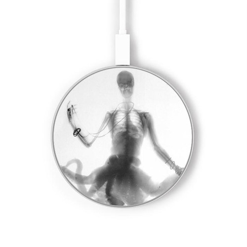 S1432 Skull Octopus X-ray Kabelloses Ladegerät Pad 15W Typ-C iPhone Android LED Licht Ladestation