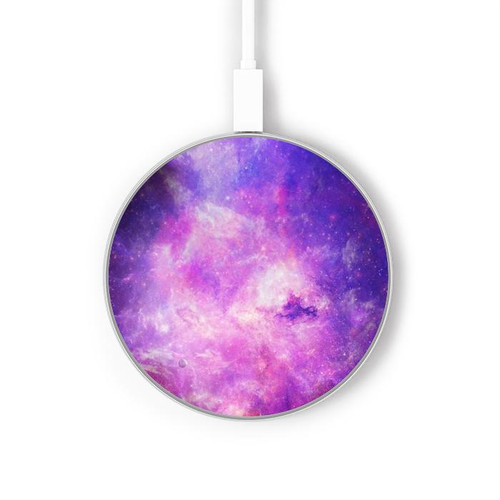 S2207 Milky Way Galaxy Kabelloses Ladegerät Pad 15W Typ-C iPhone Android LED Licht Ladestation
