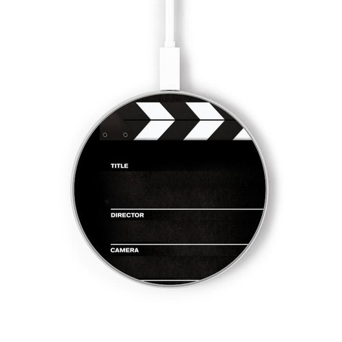 S2479 Director Clapboard Kabelloses Ladegerät Pad 15W Typ-C iPhone Android LED Licht Ladestation