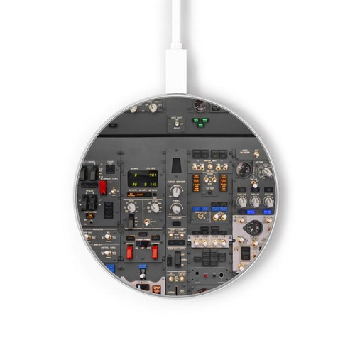 S3944 Overhead Panel Cockpit Kabelloses Ladegerät Pad 15W Typ-C iPhone Android LED Licht Ladestation