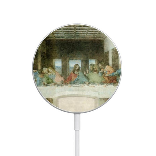 S0173 Leonardo DaVinci The Last Supper Magnetisches kabelloses Ladepad mit MagSafe 15W für iPhone 16 15 14 13 12