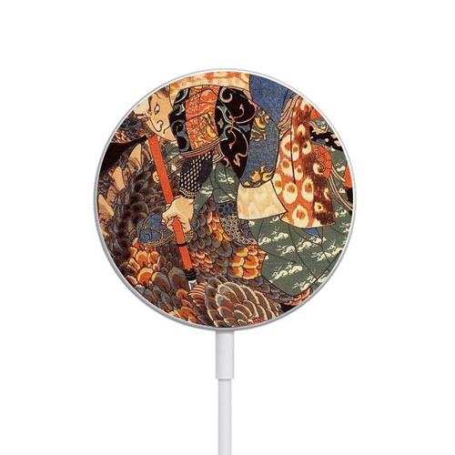 S0914 Ronin Miyamoto Musashi Magnetisches kabelloses Ladepad mit MagSafe 15W für iPhone 16 15 14 13 12