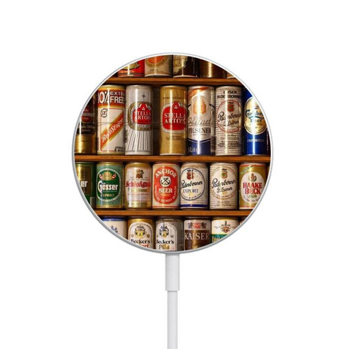 S0983 Beer Cans Collection Magnetisches kabelloses Ladepad mit MagSafe 15W für iPhone 16 15 14 13 12