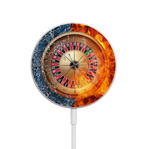 S2289 Roulette Casino Gamble Magnetisches kabelloses Ladepad mit MagSafe 15W für iPhone 16 15 14 13 12