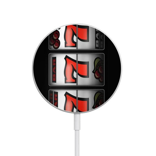 S2406 Slot Machine Lucky 777 Magnetisches kabelloses Ladepad mit MagSafe 15W für iPhone 16 15 14 13 12
