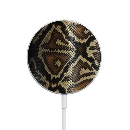S2712 Anaconda Amazon Snake Skin Graphic Printed Magnetisches kabelloses Ladepad mit MagSafe 15W für iPhone 16 15 14 13 12