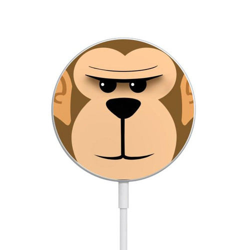 S2721 Cute Grumpy Monkey Cartoon Magnetisches kabelloses Ladepad mit MagSafe 15W für iPhone 16 15 14 13 12