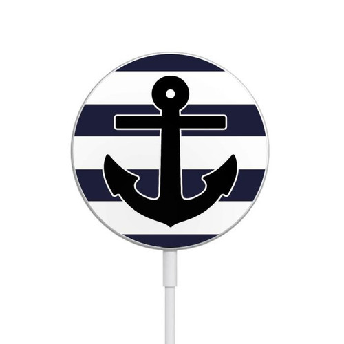 S2758 Anchor Navy Magnetisches kabelloses Ladepad mit MagSafe 15W für iPhone 16 15 14 13 12