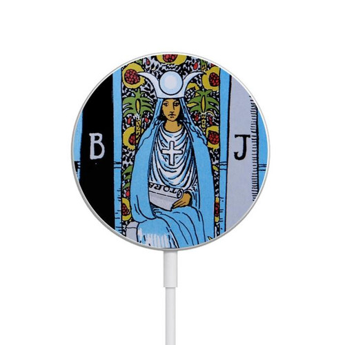 S2764 High Priestess Tarot Card Magnetisches kabelloses Ladepad mit MagSafe 15W für iPhone 16 15 14 13 12