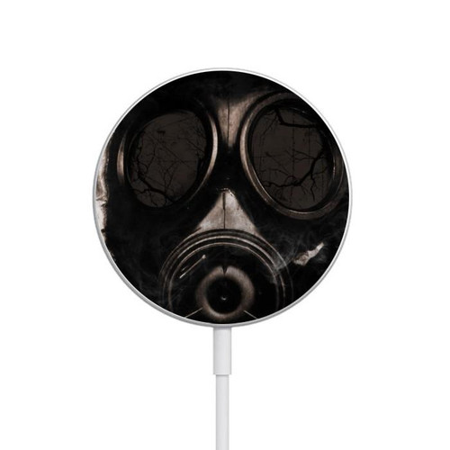 S2910 Gas Mask Magnetisches kabelloses Ladepad mit MagSafe 15W für iPhone 16 15 14 13 12