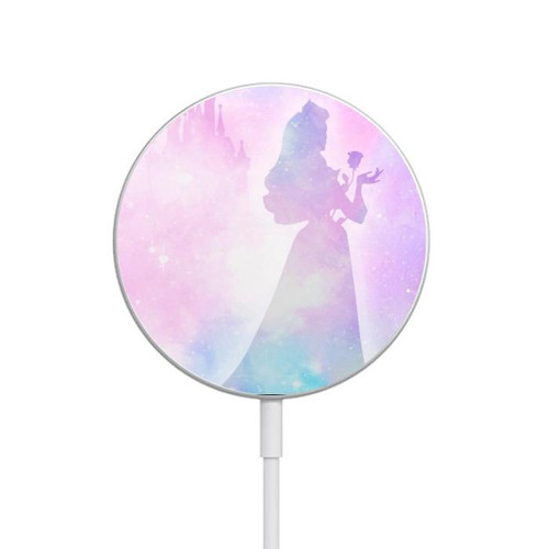 S2992 Princess Pastel Silhouette Magnetisches kabelloses Ladepad mit MagSafe 15W für iPhone 16 15 14 13 12