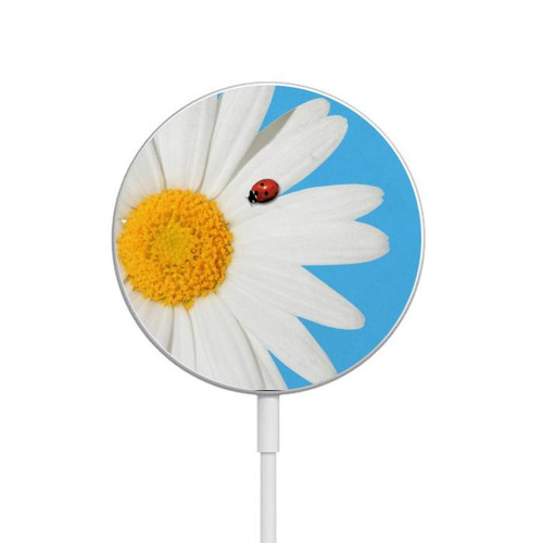 S3043 Vintage Daisy Lady Bug Magnetisches kabelloses Ladepad mit MagSafe 15W für iPhone 16 15 14 13 12