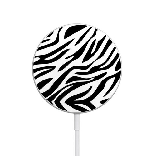 S3056 Zebra Skin Texture Graphic Printed Magnetisches kabelloses Ladepad mit MagSafe 15W für iPhone 16 15 14 13 12