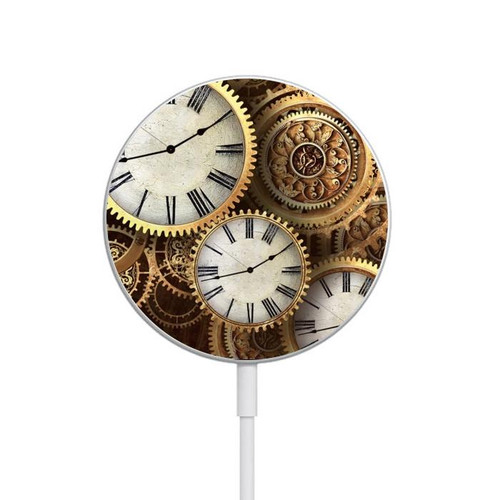 S3172 Gold Clock Live Magnetisches kabelloses Ladepad mit MagSafe 15W für iPhone 16 15 14 13 12