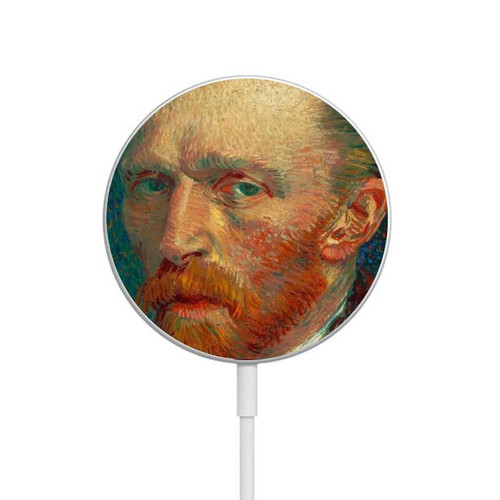 S3335 Vincent Van Gogh Self Portrait Magnetisches kabelloses Ladepad mit MagSafe 15W für iPhone 16 15 14 13 12