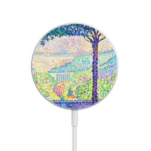 S3349 Paul Signac Terrace of Meudon Magnetisches kabelloses Ladepad mit MagSafe 15W für iPhone 16 15 14 13 12